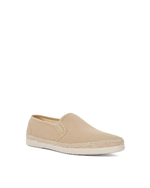 Dune Natural Ferdo Canvas Slip On Espadrilles for men