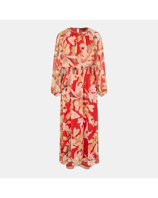 Biba Red Split Sleeve Skater Dress