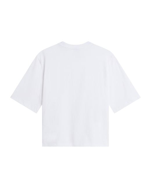 The North Face White Tnf Essential Simple Dome Boxy Relaxed T-Shirt