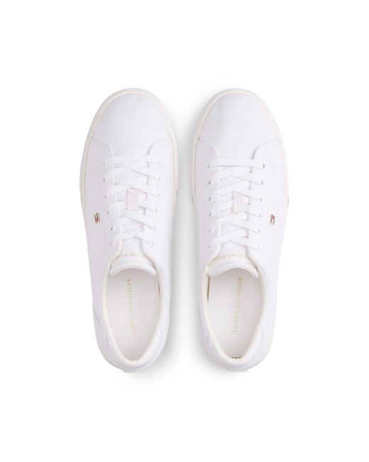 Tommy Hilfiger White Low-Top Trainers
