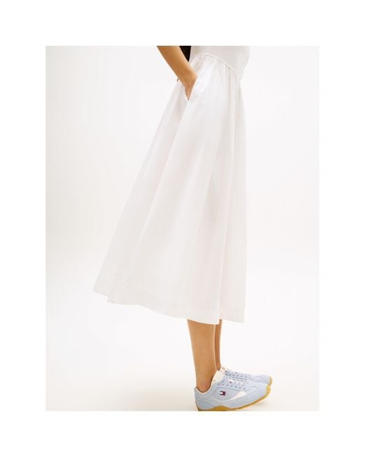 Tommy Hilfiger White Long Maxi Dress