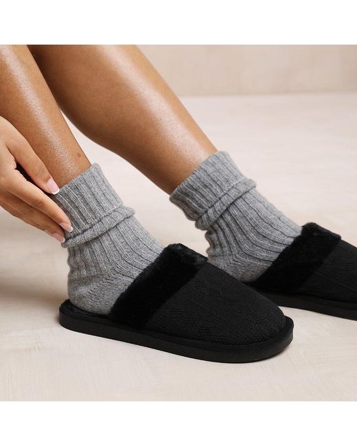 Where's That From Black Where's Fur Slippers