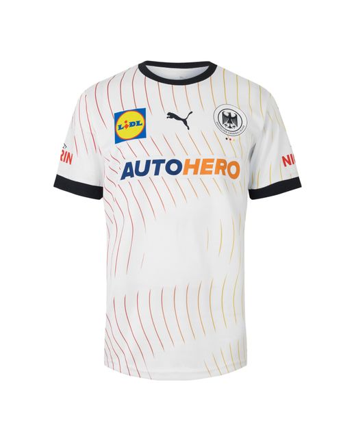 PUMA White Dhb Home Jersey Licensed Short Sleeve Performance T-Shirt for men