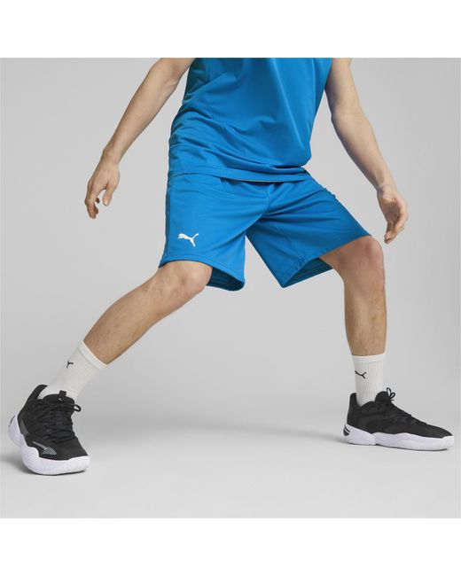 PUMA Blue Hoops Team Practice Basketball Shorts for men