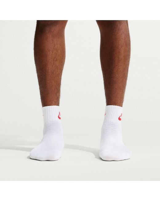 Nike White Everyday Essential Ankle Socks (3 Pairs)