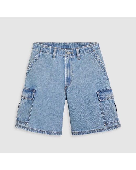 Levi's Blue Baggy Cargo Shorts