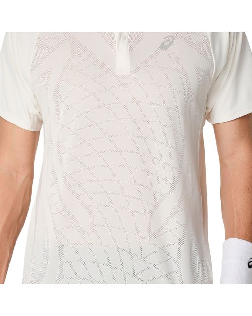 Asics White Match Actibreeze Polo-Shirt for men