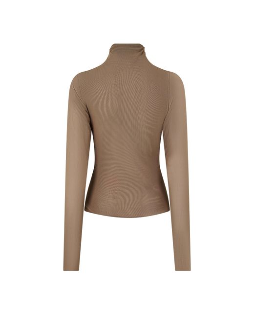 JBQ Brown Paxton Long-Sleeve Blouse