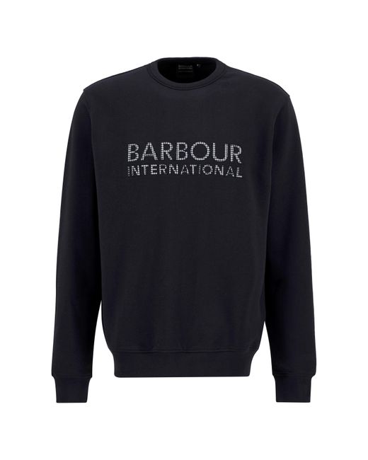Barbour Blue Bertie Blackstreak Logo Sweater for men