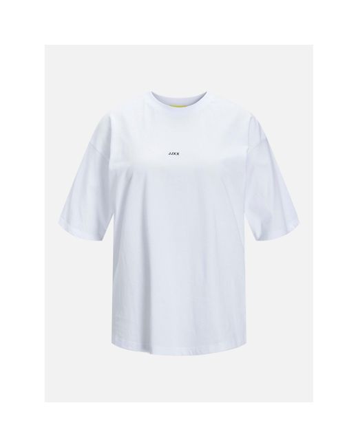 JJXX Blue Andrea Loose Logo T-Shirt Ladies