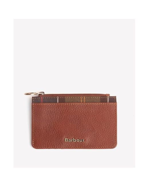 Barbour Red Laire Card Holder