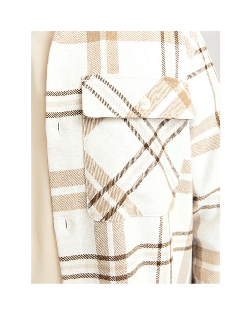 Jack & Jones White Raymond Long Sleeve Overshirt for men