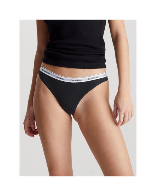 Calvin Klein Black 3 Pack Thongs