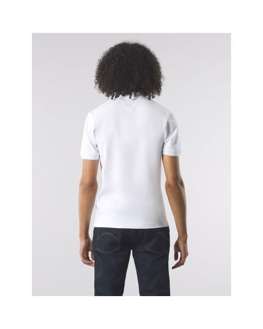 Pretty Green White Short-Sleeve Polo Shirt for men