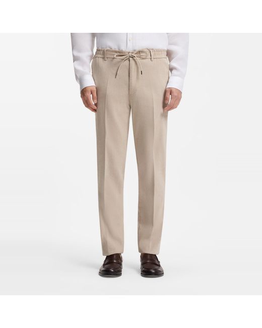 Boss Natural Straight Leg Trousers for men