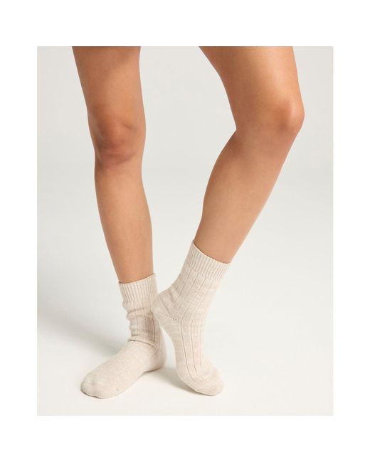Nudea White Organic Cotton Socks