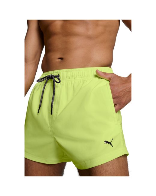 PUMA Yellow Logo Shorts for men