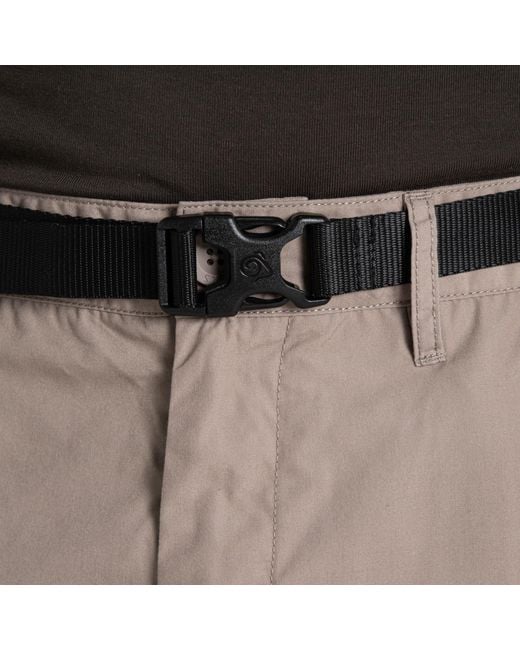 Craghoppers Gray Kiwi Convertible Water-Repellent Trousers for men