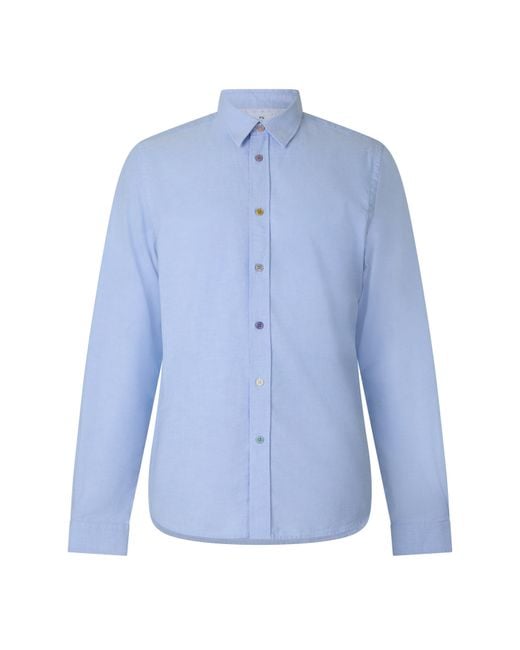 Paul Smith Blue Ps Multi Button Ls Sn64 for men
