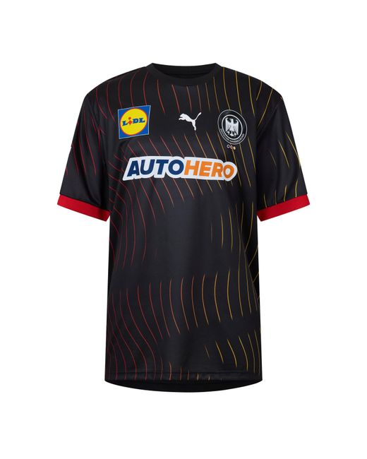 PUMA Black Dhb Away Jersey Short Sleeve Performance T-Shirt for men