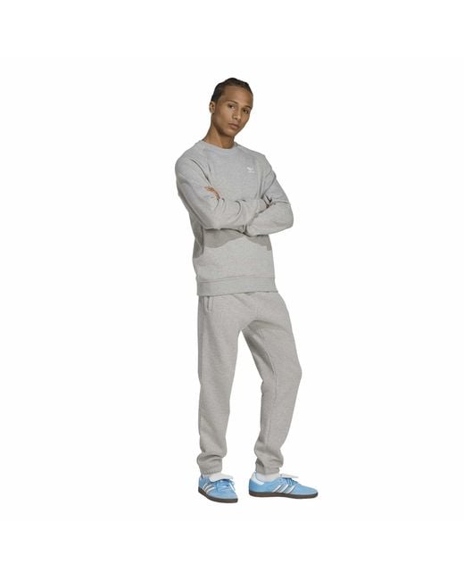 Adidas Originals Gray Adidas Trefoil Ess F for men
