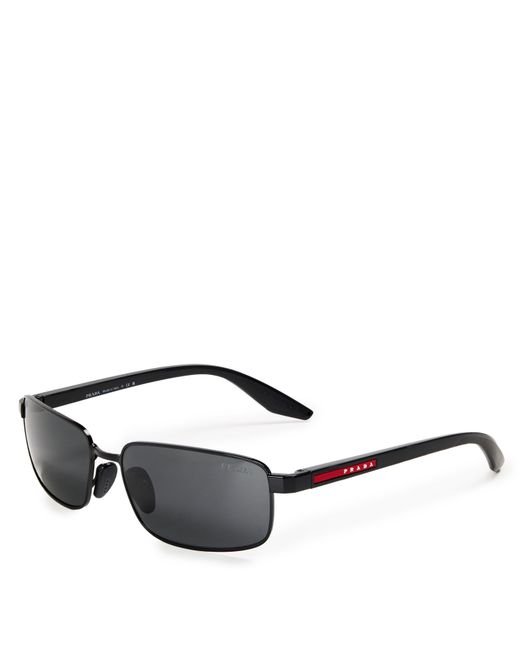 Prada Brown 0Ps B54S Oval Sunglasses for men