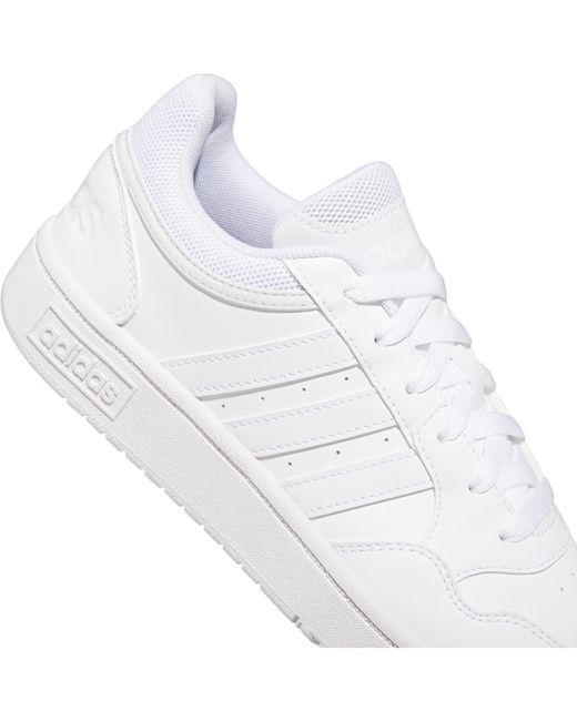 Adidas White Hoops 3.0 Ladies Trainers