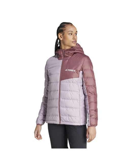 Adidas Purple Terrex Multi Light Down Jacket