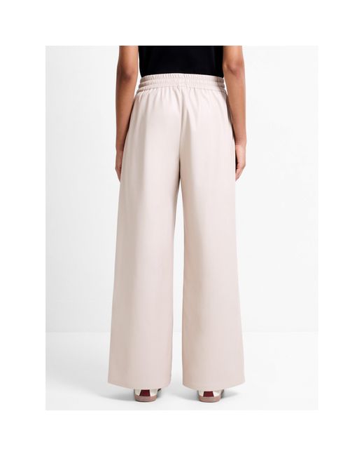 French Connection Blue Tasha Faux Leather Trousers