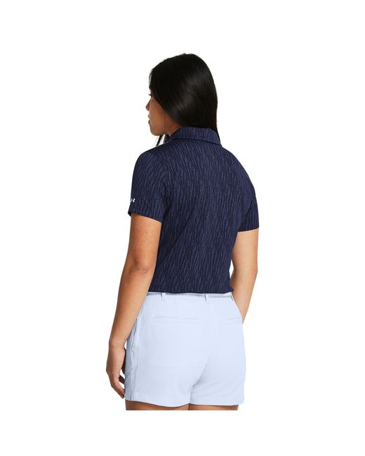 Under Armour Blue Ladies Playoff 3.0 Jacquard Polo Shirt