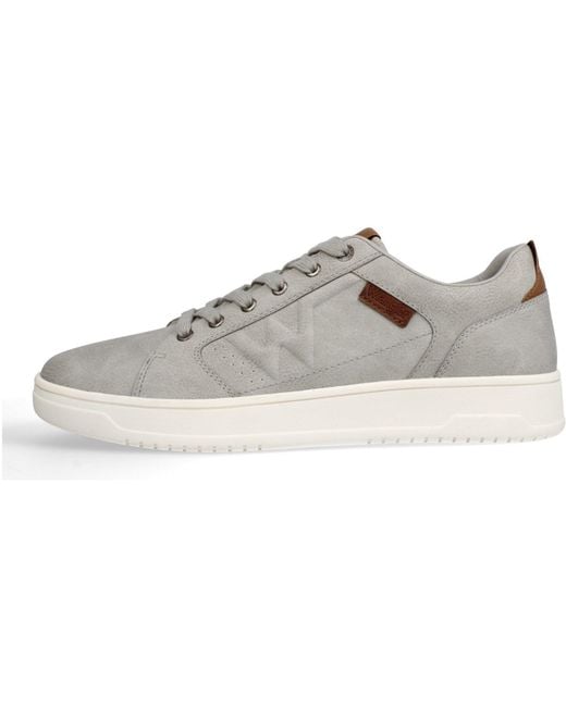 Wrangler Gray Reno Court Trainers for men