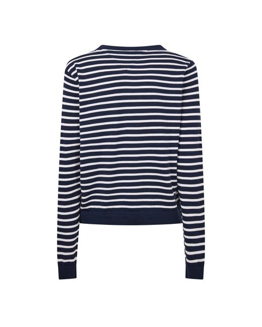 Tommy Hilfiger Blue V-Neck Jumper