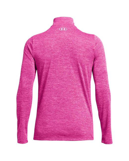 Under Armour Pink Tech Half Zip Top