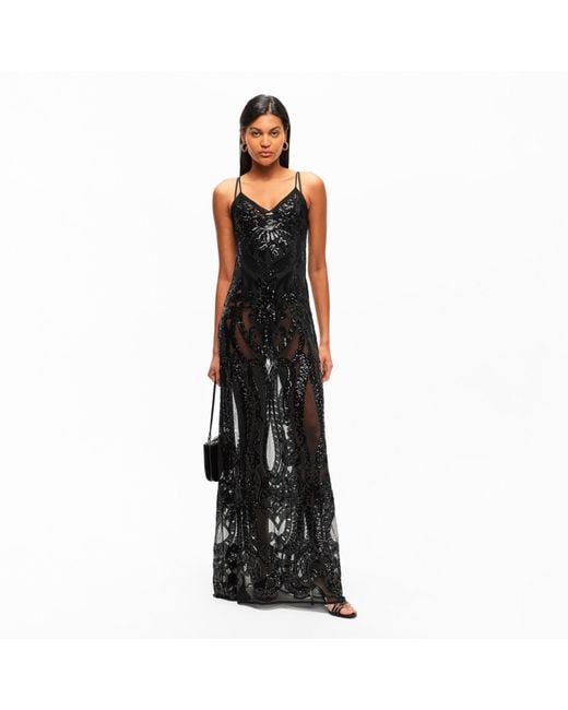 Norma Kamali Black Nk Sqn Slip Gown Ld54