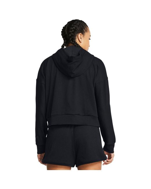 Under Armour Blue Journey Rib Over The Head Performance Hoodie