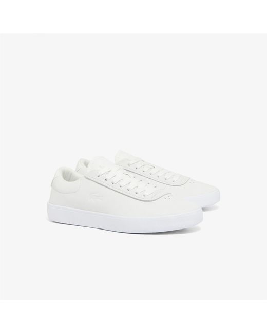 Lacoste White Baseshot Evo Trainers