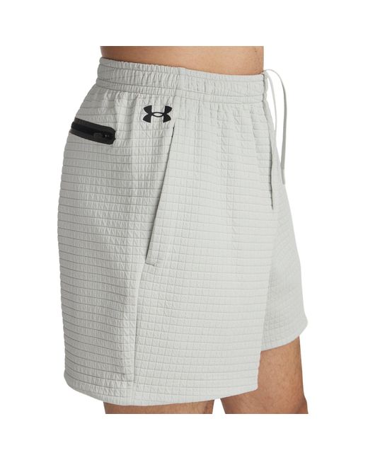 Under Armour Blue Fleece Performance Gym Shorts for men