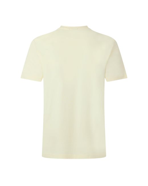 Boss Yellow T-Shirt With Logo Design Stretch Cotton for men