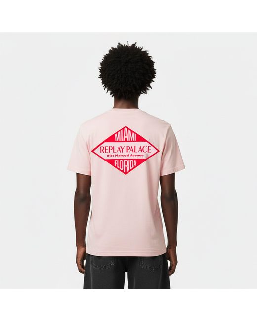 Replay Pink T-Shirt for men