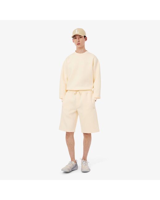 Lacoste Natural Fleece Jogger Shorts for men