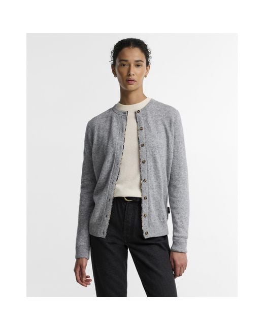 Barbour Gray Pendle Cardigan