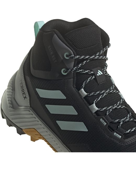 Adidas Blue Waterproof Trail Mid Hiking Shoes for men