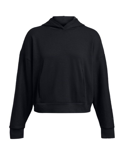 Under Armour Blue Journey Rib Over The Head Performance Hoodie