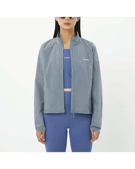 Salomon Blue Shakeout Fly Running Jacket