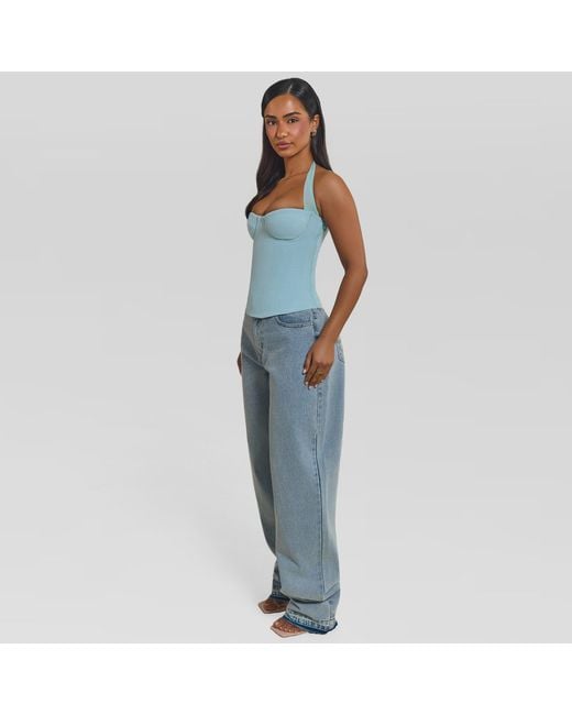 Mars the Label Blue Zadie Corset Top