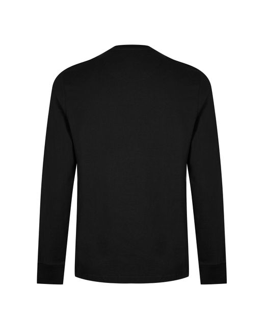 Barbour Blue Long Sleeve T-Shirt for men