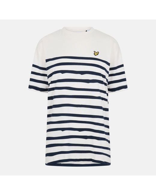 Lyle & Scott Blue C Breton Long-Sleeve T-Shirt