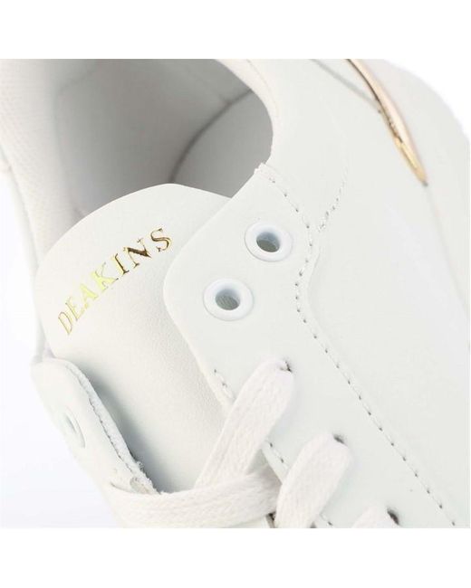 Deakins White Classic Smart Sneaker Low-top Trainers for men