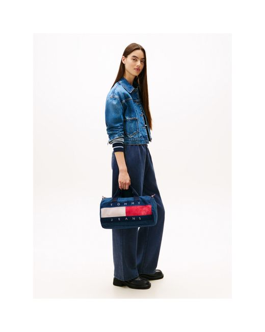Tommy Hilfiger Blue Tj Archive Barrel Bag