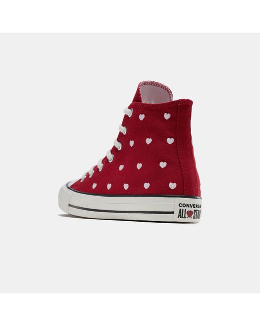 Converse Red Chuck Taylor All Star Canvas High-Top Trainers